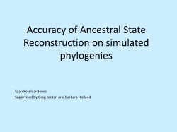 Accuracy of Ancestral State Reconstruction on simulated phylogenies