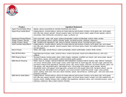 Ingredient Listing for US 2006