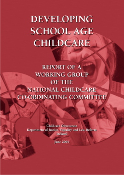 Developing School Age Childcare