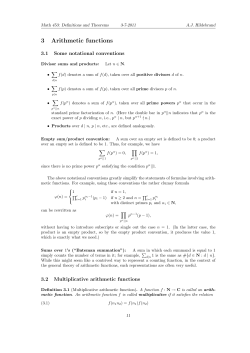 3 Arithmetic functions