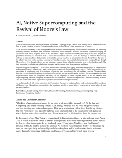 AI, Native Supercomputing and the Revival of Moore`s Law