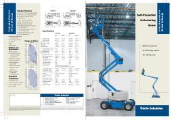 Self-Propelled Articulating Boom