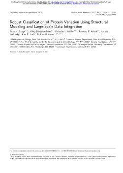 Robust Classification of Protein Variation Using Structural