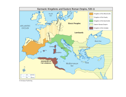 Germanic Kingdoms and Eastern Roman Empire, 526 CE