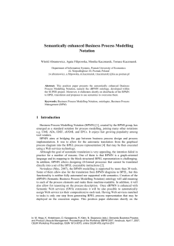 Semantically enhanced Business Process Modelling Notation