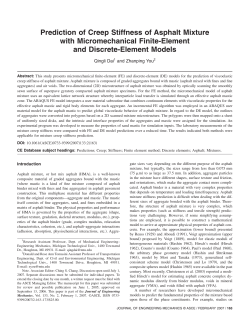 Prediction of Creep Stiffness of Asphalt Mixture with