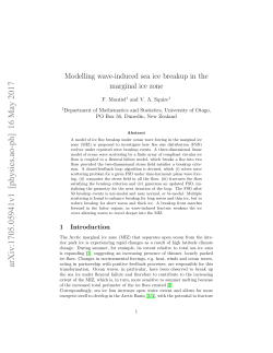 Modelling wave-induced sea ice breakup in the marginal ice zone