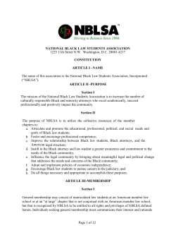 Page 1 of 12 NATIONAL BLACK LAW STUDENTS ASSOCIATION