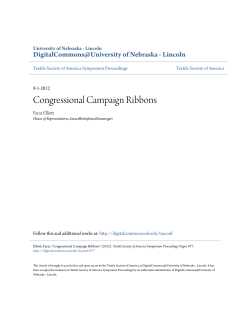 Congressional Campaign Ribbons - DigitalCommons@University of