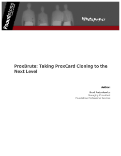 ProxBrute - Taking Proxcard Cloning to the Next Level