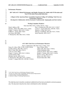 Measure - American College of Cardiology