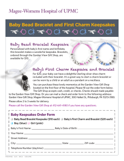 Baby Bead Bracelet and First Charm Keepsakes