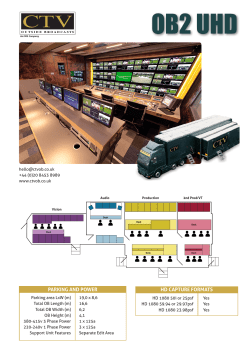OB2 UHD - CTV Outside Broadcast