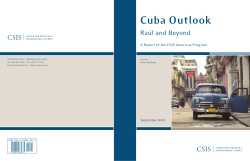 Cuba Outlook - FES Seguridad