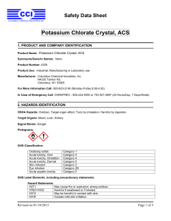 Potassium Chlorate Crystal, ACS