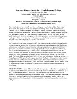 pdf Homer`s Odyssey: Mythology, Psychology and Politics