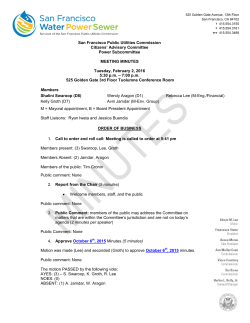 February 2, 2016 - San Francisco Public Utilities Commission