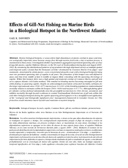 Effects of Gill-Net Fishing on Marine Birds in a Biological Hotspot in