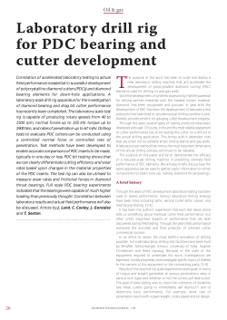 Laboratory drill rig for PDC bearing and cutter