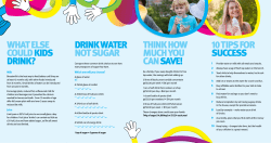 Drink water not sugar think how much you cansave! 10 tips for