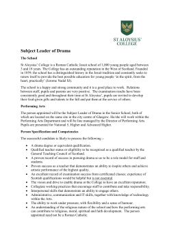 Subject Leader of Drama