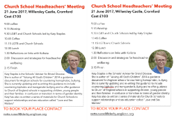 HT mtg sum 17 - the Diocese of Derby
