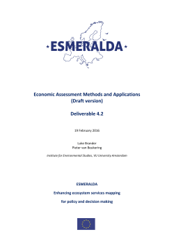 D4.2 Economic Assessment Methods for Ecosystem Services
