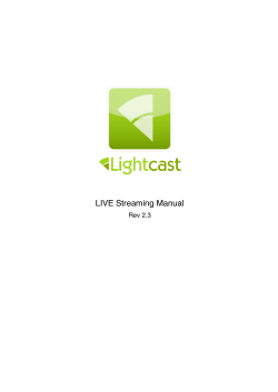 LIVE Streaming Manual