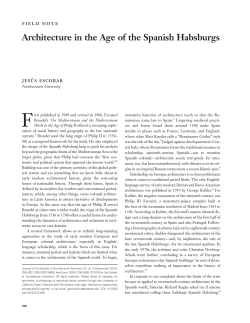 Architecture in the Age of the Spanish Habsburgs