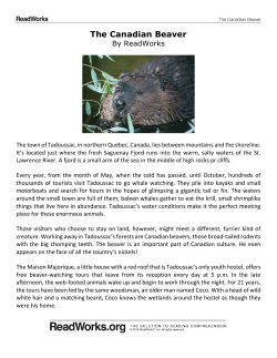 The Canadian Beaver - Americana Intermediate School