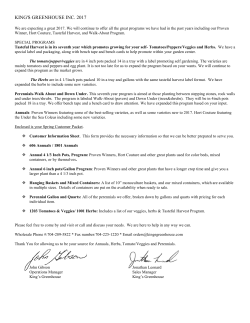 Spring 2017 Garden Center Brochure