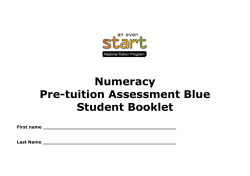 Pre-tuition assessment - Tutoring For Excellence