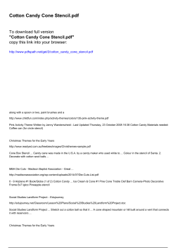 Cotton Candy Cone Stencil