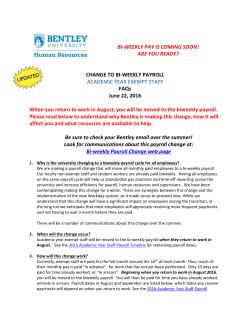 Academic Year - Bentley University