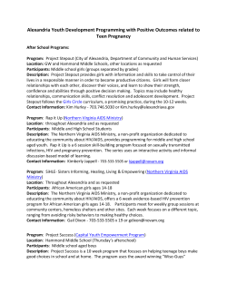 Teen Pregnancy Prevention Programs