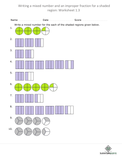 Writing a mixed number and an improper fraction for a shaded