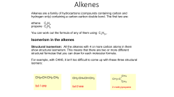 Alkenes - Science Skool!