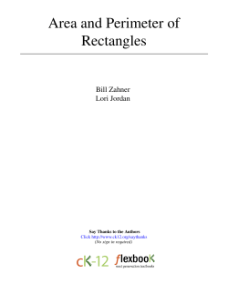 Area and Perimeter of Rectangles