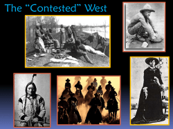 The &ldquo;Contested&rdquo; West