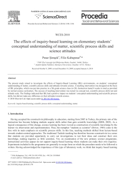 The effects of inquiry-based learning on elementary