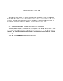 Hannah Tennis Courts at Avent Park Barry