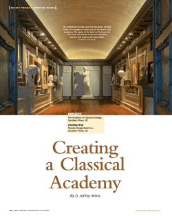 Traditional Building - The Academy of Classical Design