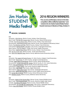 REGION 2 WINNERS - floridamediaed.org