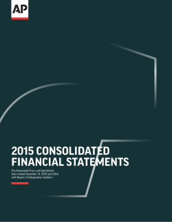 2015 Financials - Associated Press