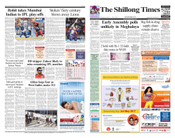 Ear unlik - Shilong Times E-paper