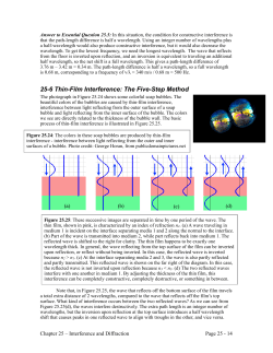 25-6 Thin-Film Interference: The Five-Step Method