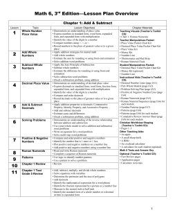 Math 6, 3rd Edition