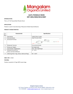ALKYL PHENOLIC RESIN DRT