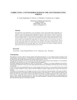 Fabricating a Tennis Robot Based on the Counter Rotating