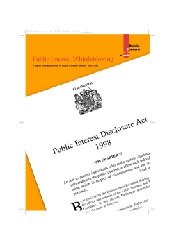 Public Interest Whistleblowing